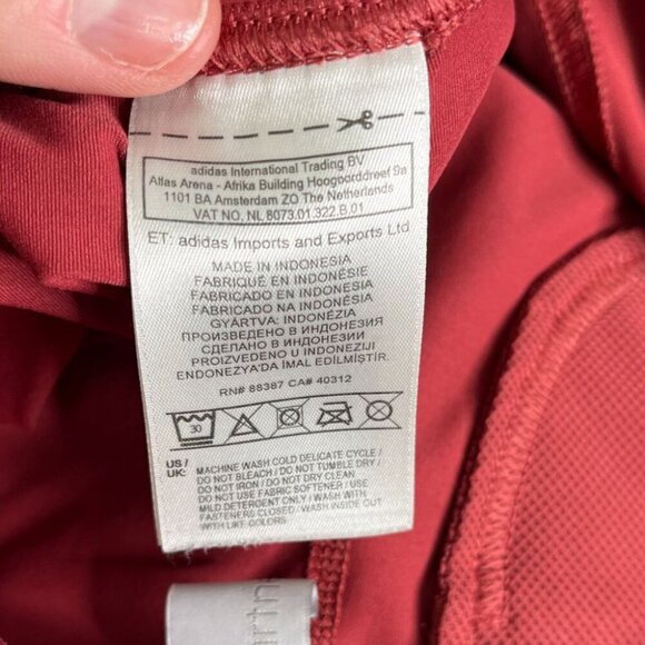 Adidas by Stella McCartney Run Clima Long Rust Terracotta Leggings Women's Small - Picture 10 of 10